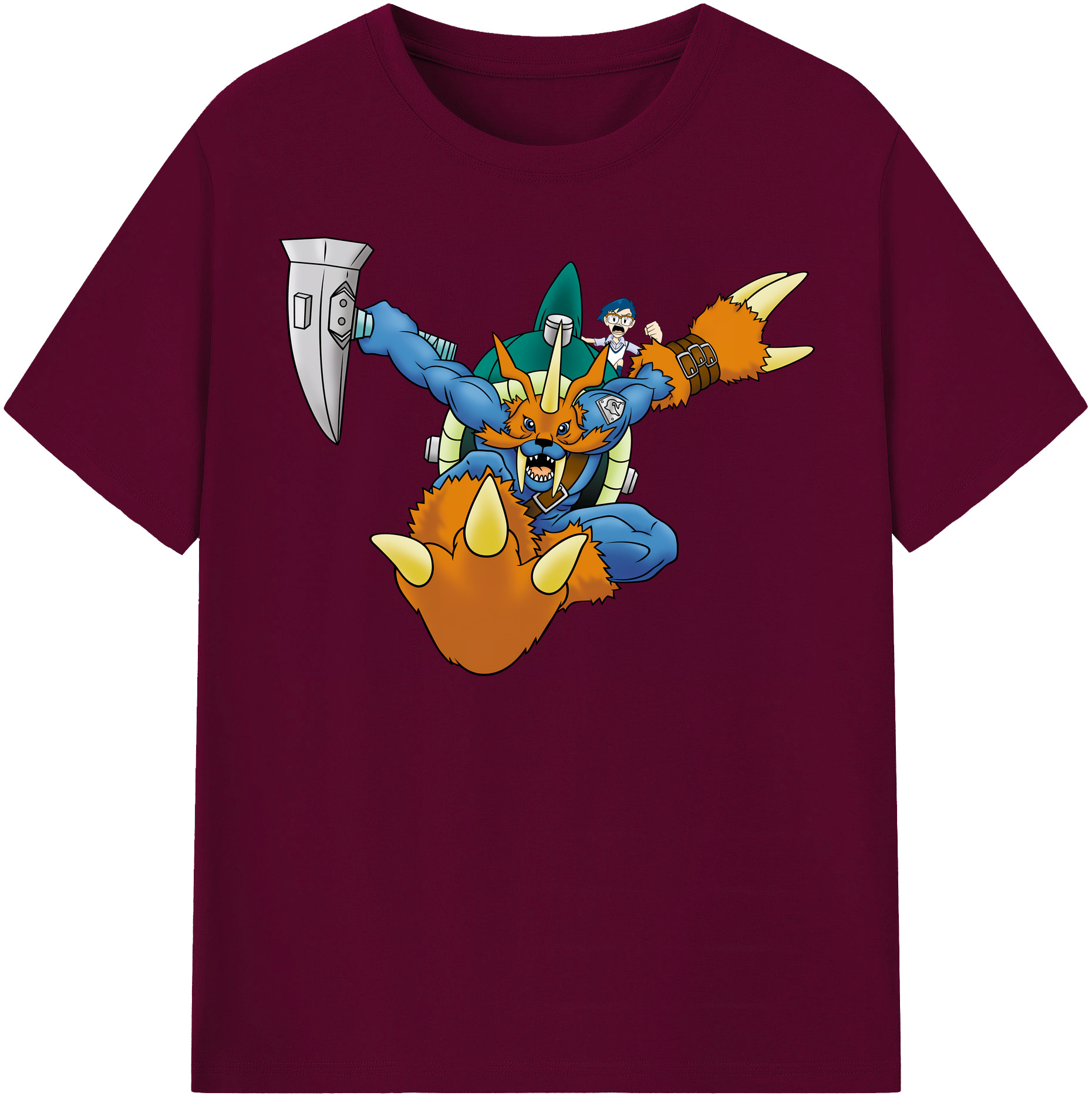 （画像用） Digimon デジタルモンスター/デジモン レディースカジュアルプリントTシャツ（綿100％）